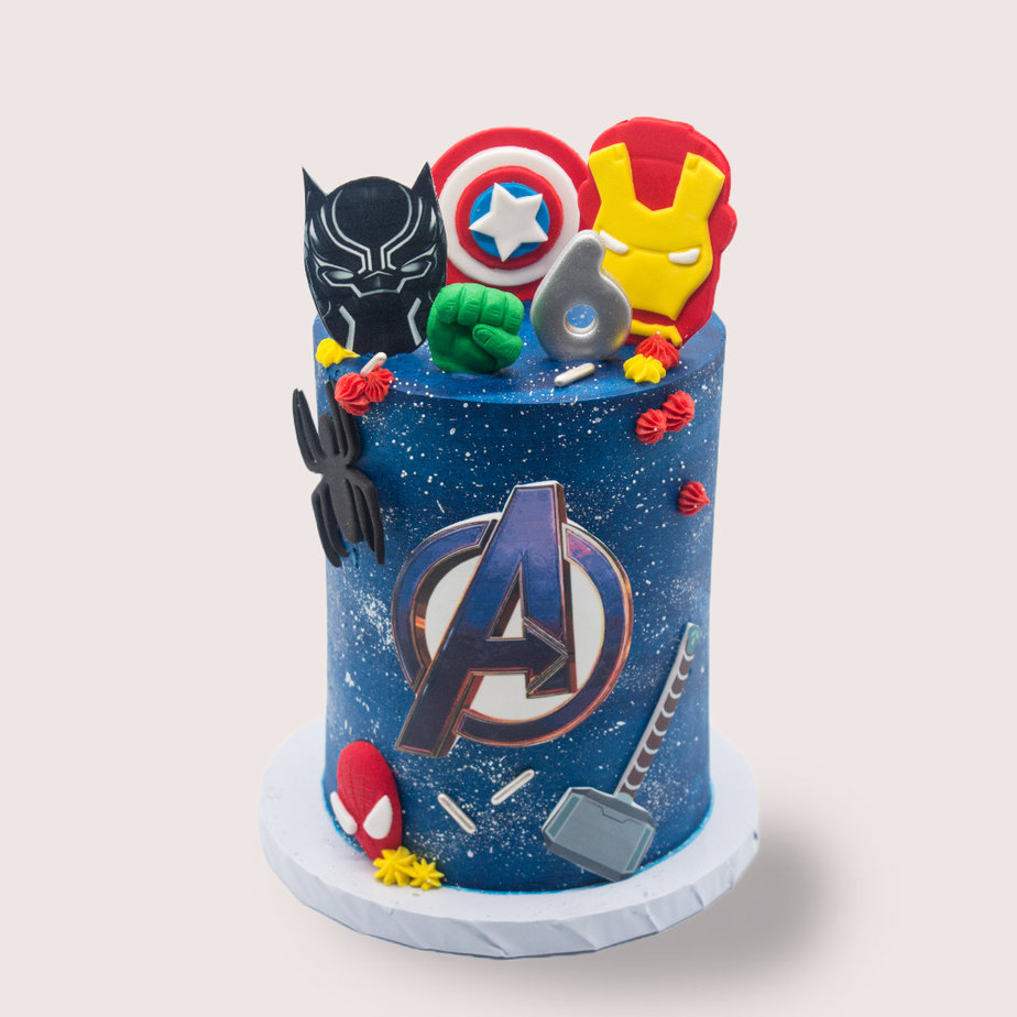 Avengers Laser Carving LOGO Cake topper Cup Cake Mirror Acklie Terri  Decoration DIY Combination Set | Sweet Party Supplies