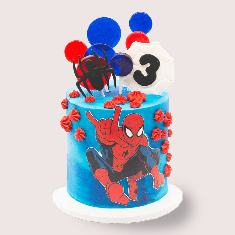 Designer Cake : Spiderman cake - Jyu Pastry Art-sonthuy.vn