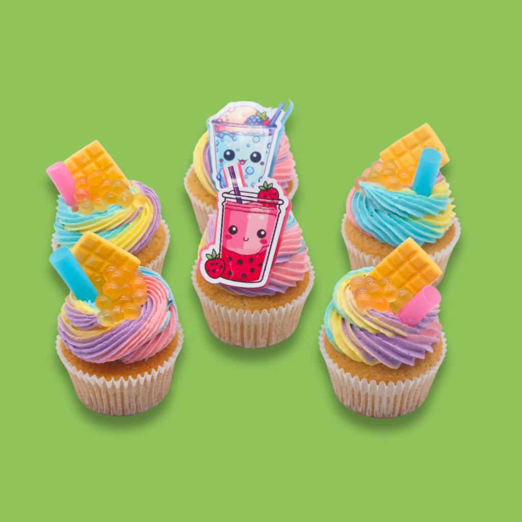 Boba Tea Cupcake Set - Tessa's Bakery