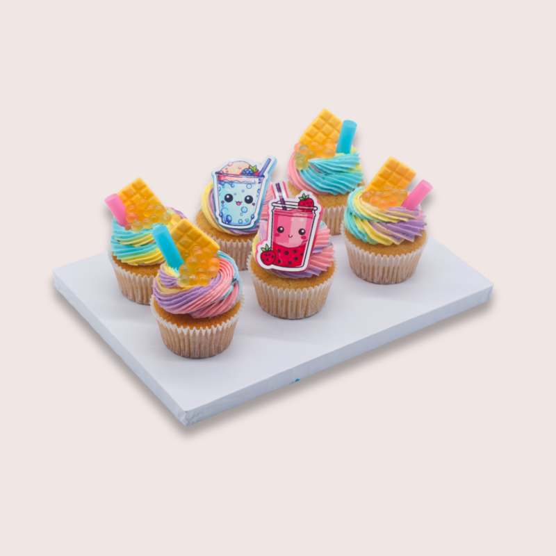 Boba Tea Cupcake Set - Tessa's Bakery