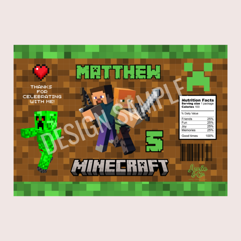 Minecraft Party Packet - Tessa's Bakery