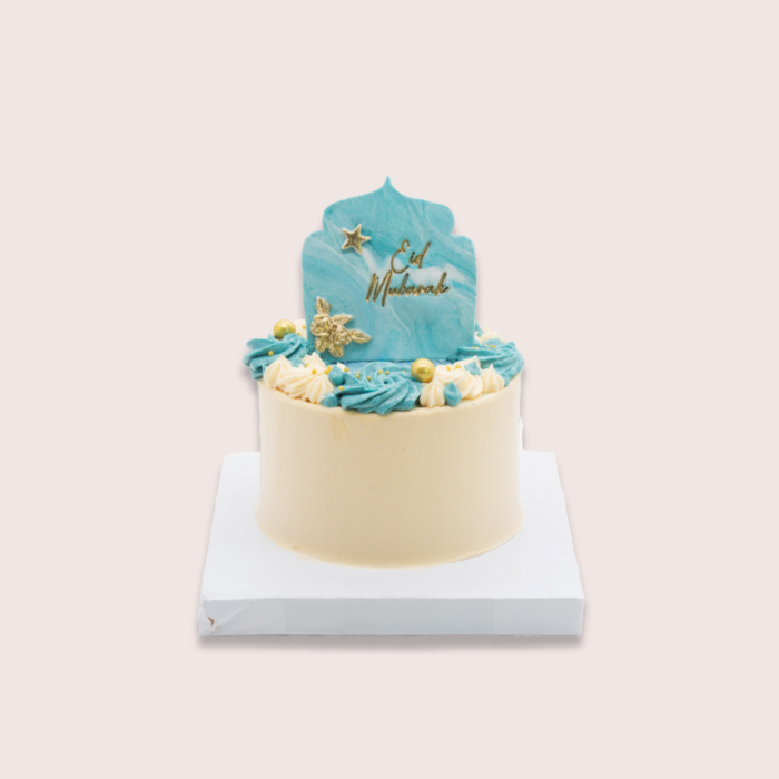 Eid Sky Blue Mini Gift Cake