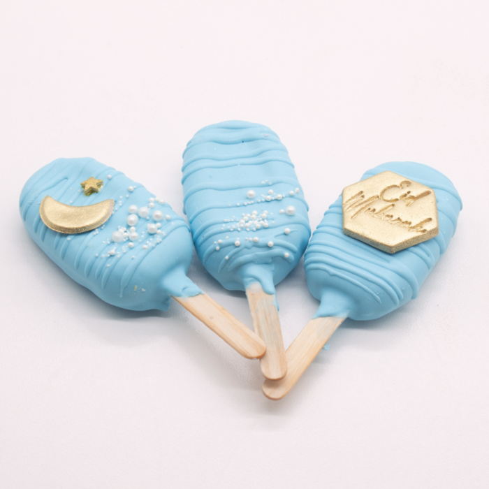 Eid Sky Blue Cakesicle Trio