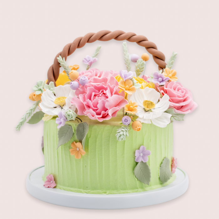 Blooming Easter Basket Cake