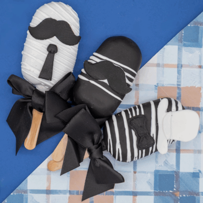 Black Tie Dad Pops  Cakesicle Trio - Image 2