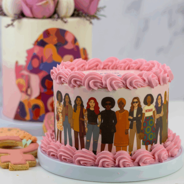 Fierce & Frosted Empowered Women’s Day Cake - Image 4