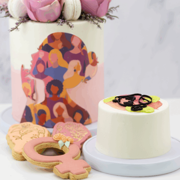 She Blooms Women’s Day Cake - Image 3