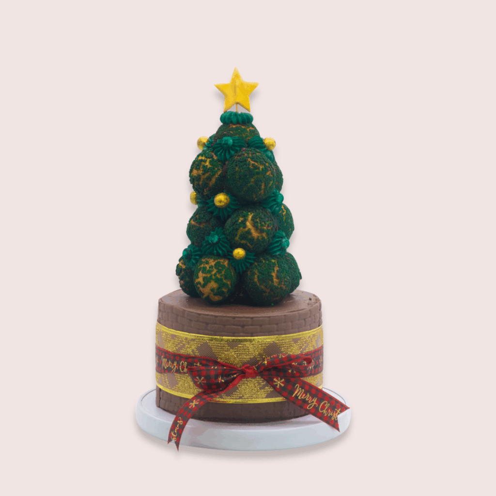 Festive Choux Tree Cake - Tessa's Bakery